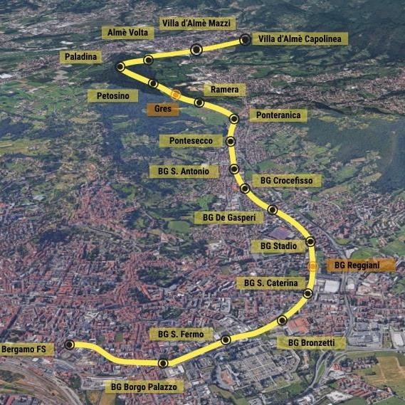 2018 - Linea T2 da Bergamo a Villa d'Almè